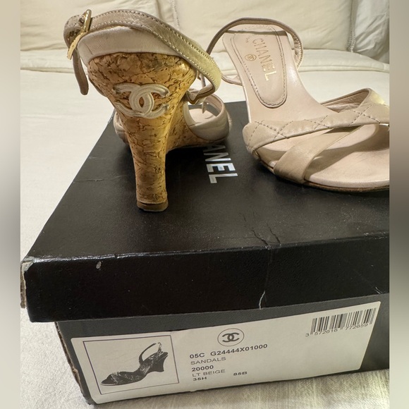 Chanel Beige Women's Sandals - Picture 1 of 5